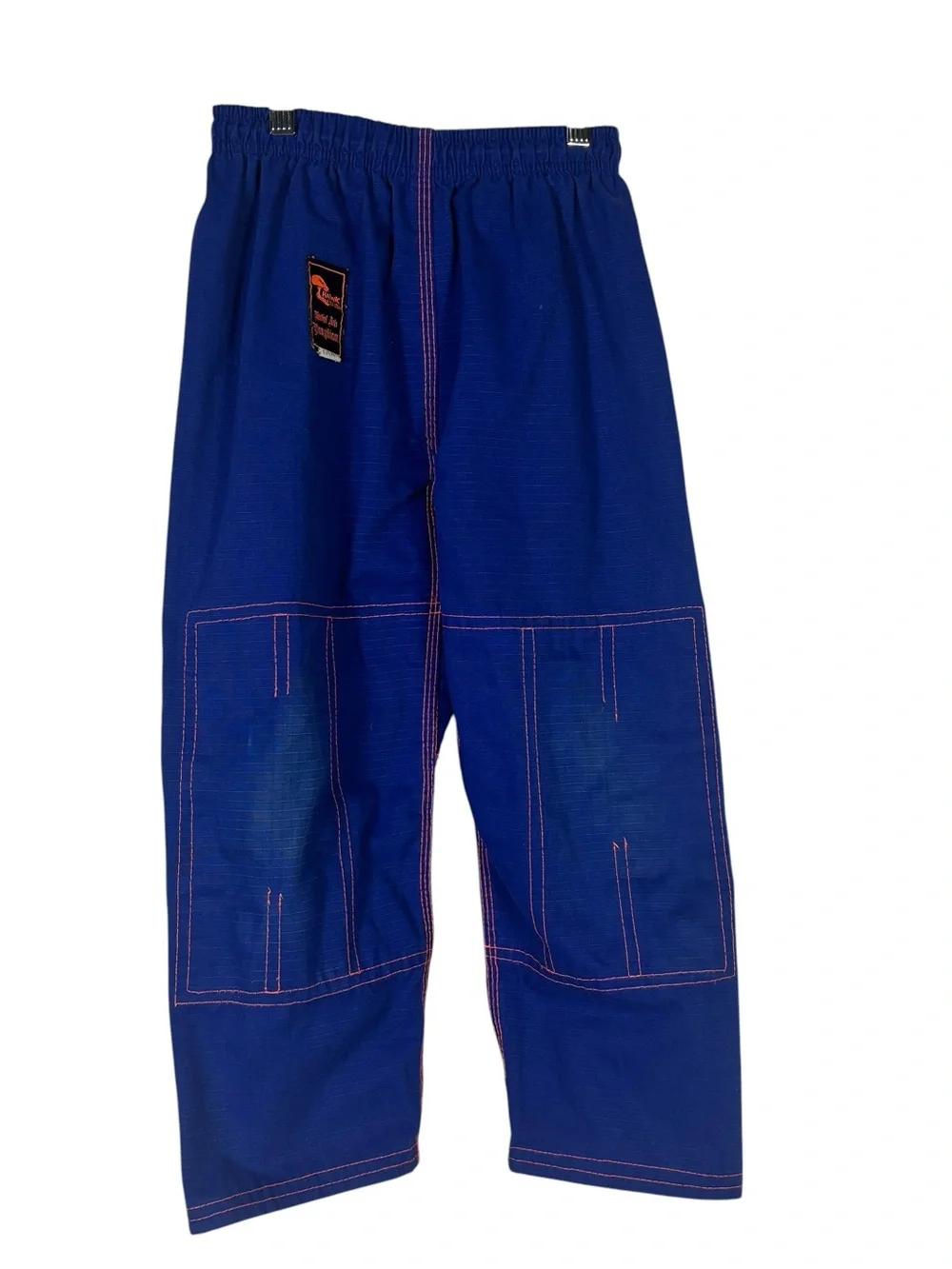 HAWK Brazilian GI Martial Art Jacket Pants Set Size K0 Blue Jiu Jitsu Youth